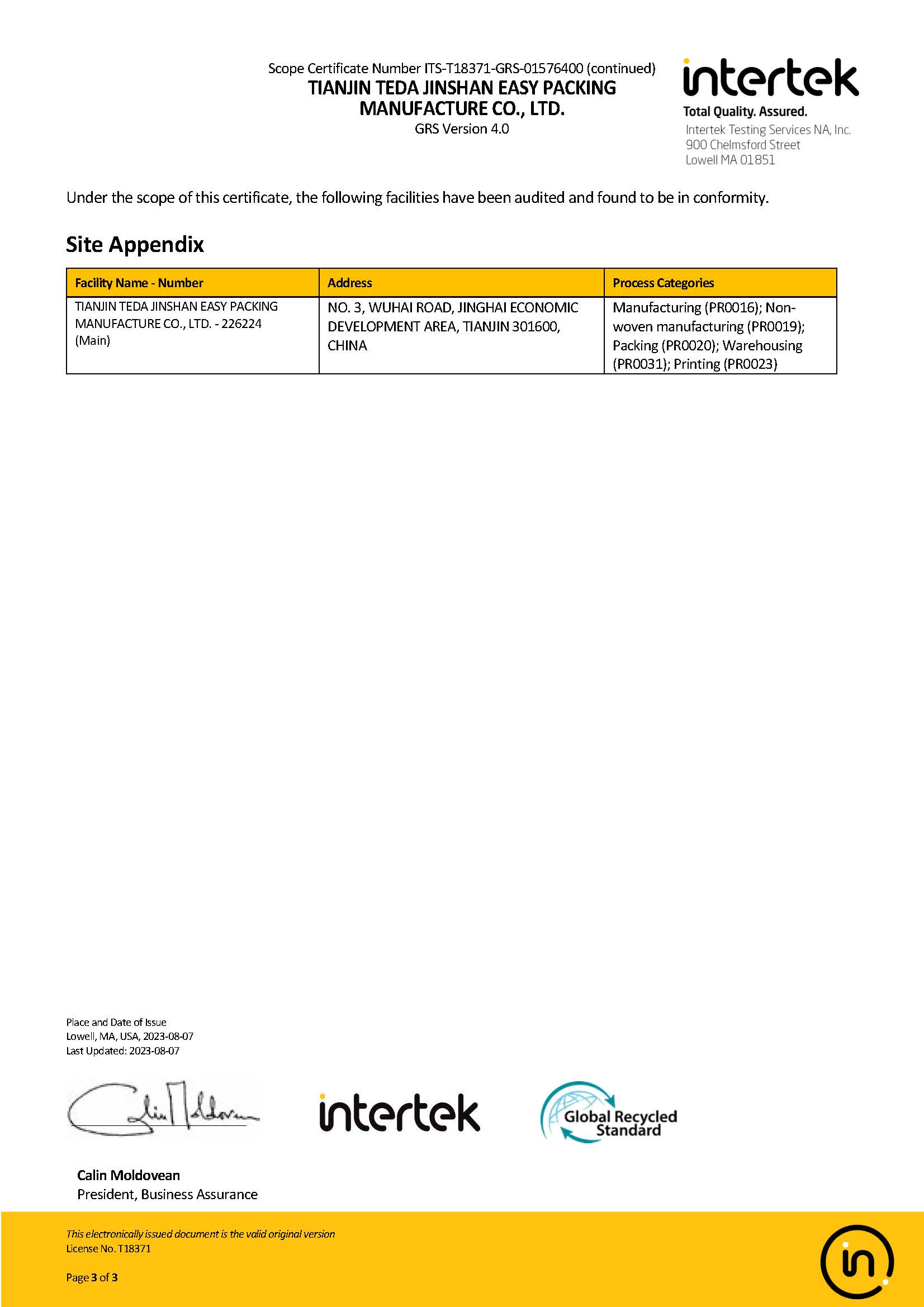  GRS-Certificate 2023-3 